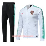 Portugal Ensemble Vestes d'entrainement 2018 Blanc